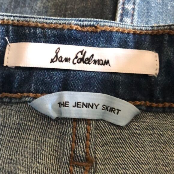 Sam Edelman Jenny Denim MiniSkirt, Size 2/26, - Picture 5 of 5